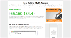 Desktop Screenshot of howtofindmyipaddress.com