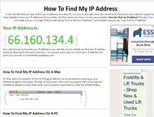 Tablet Screenshot of howtofindmyipaddress.com